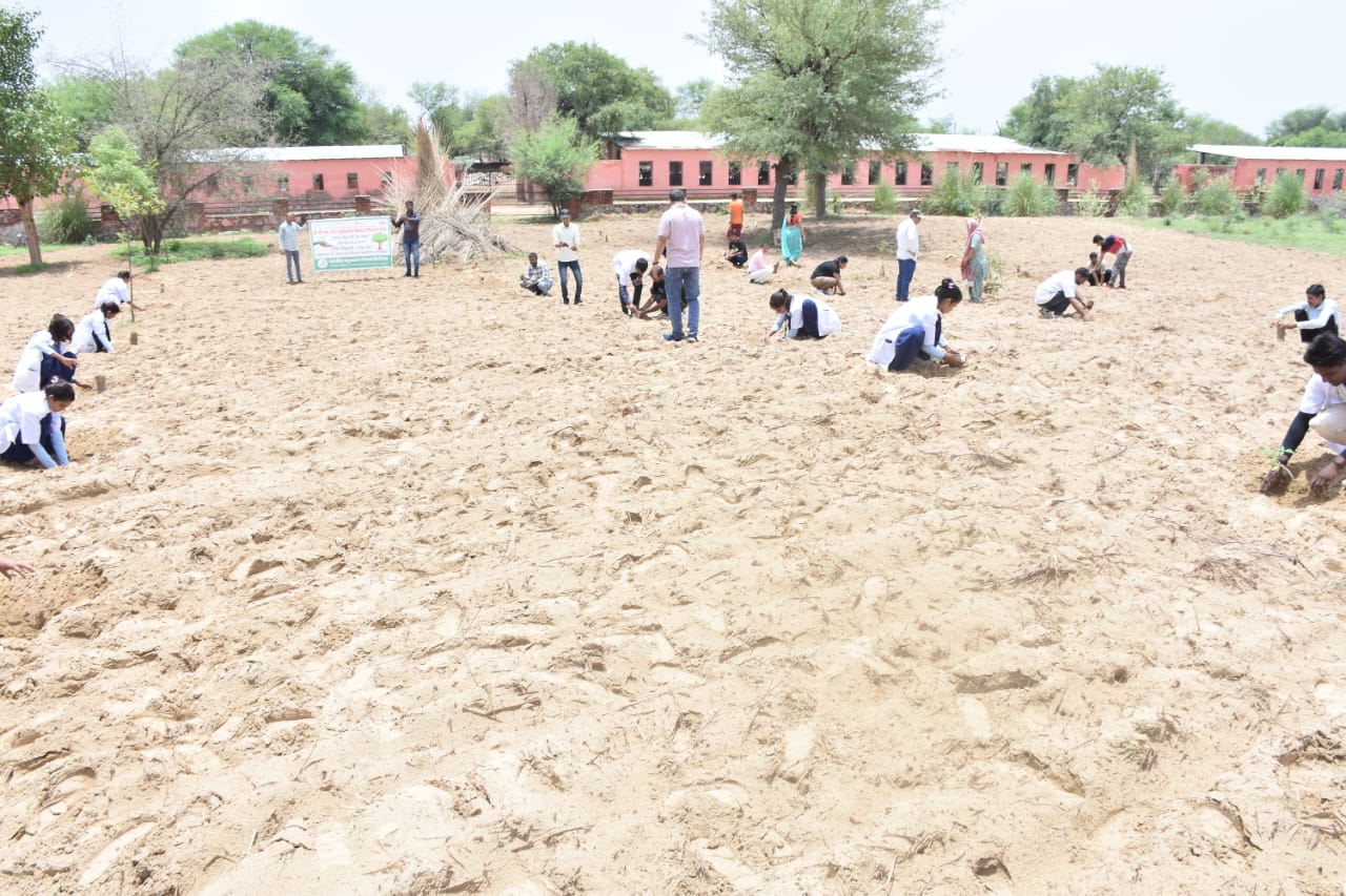 एक पेड़ माँ के नाम अभियान के अंतर्गत वृक्षारोपण कार्यक्रम 